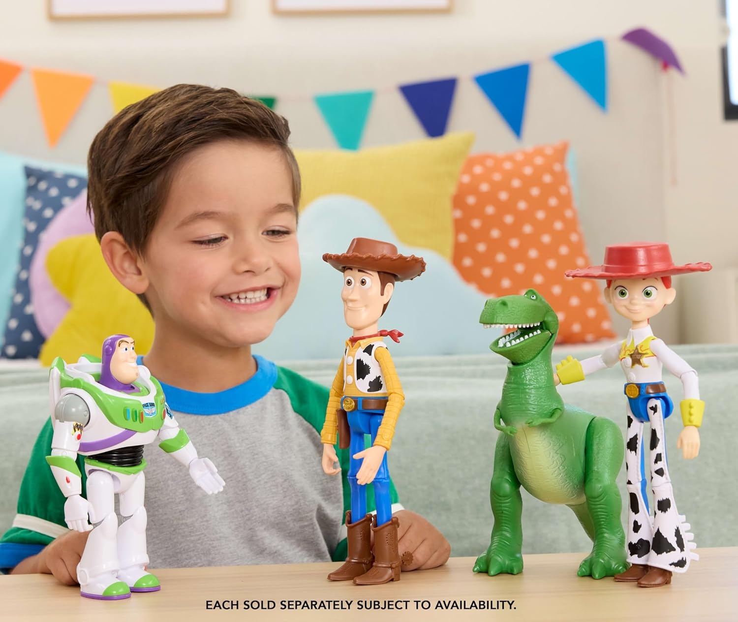imageMattel Disney and Pixar Toy Story Action Figures 7 Inch Playscale Key Characters 8 Plus Posable Joints with Movie Accurate Design
