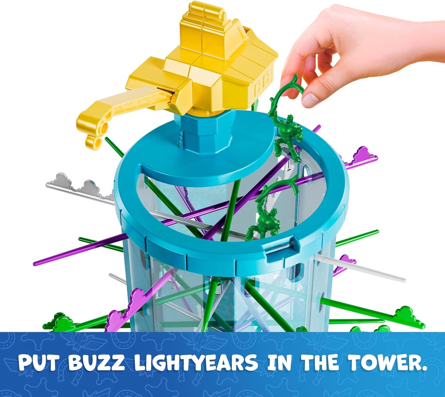 imageMattel Games Kerplunk Disney and Pixars Toy Story 5 Kids amp Family Game with Buzz Lightyears and Inspired by the Movie for 2 to 4 Players Ages 5