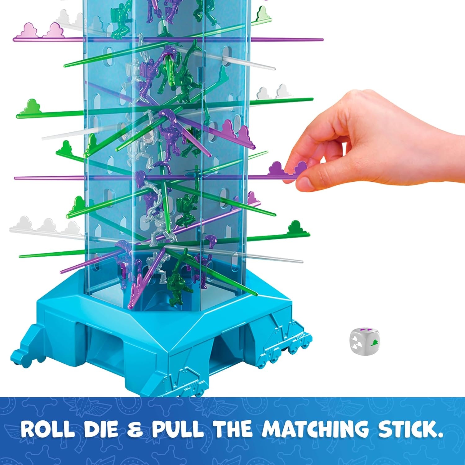 imageMattel Games Kerplunk Disney and Pixars Toy Story 5 Kids amp Family Game with Buzz Lightyears and Inspired by the Movie for 2 to 4 Players Ages 5