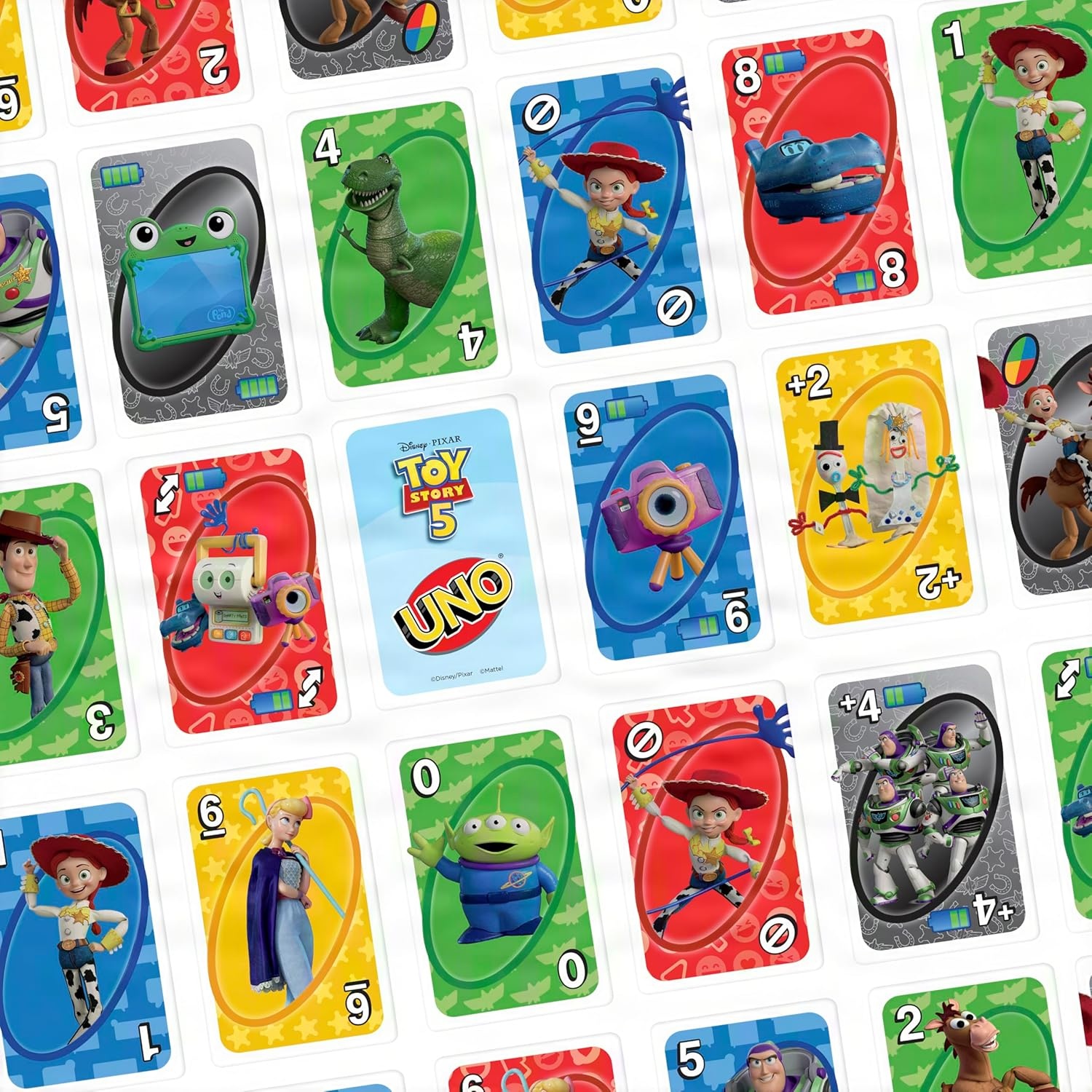 imageMattel Games UNO Disney and Pixar Toy Story 5 Card Game with MovieInspired Deck for Kid amp Family Nights Parties Travel amp Camping
