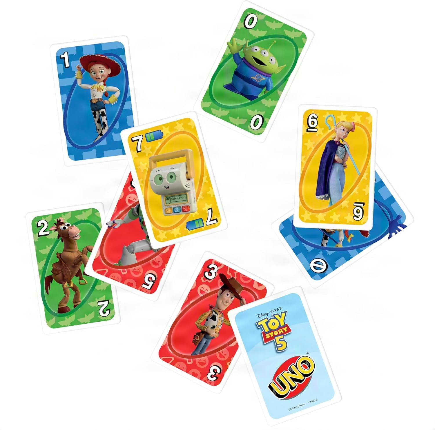 imageMattel Games UNO Disney and Pixar Toy Story 5 Card Game with MovieInspired Deck for Kid amp Family Nights Parties Travel amp Camping