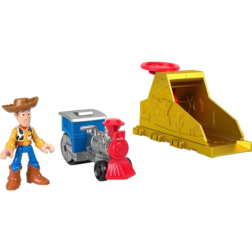 imageFisherPrice Imaginext Launcher Set with 3inch Buzz Lightyear Action Figure amp Toy Vehicle Inspired by Disney Pixar Toy Story Characters May VaryWoody