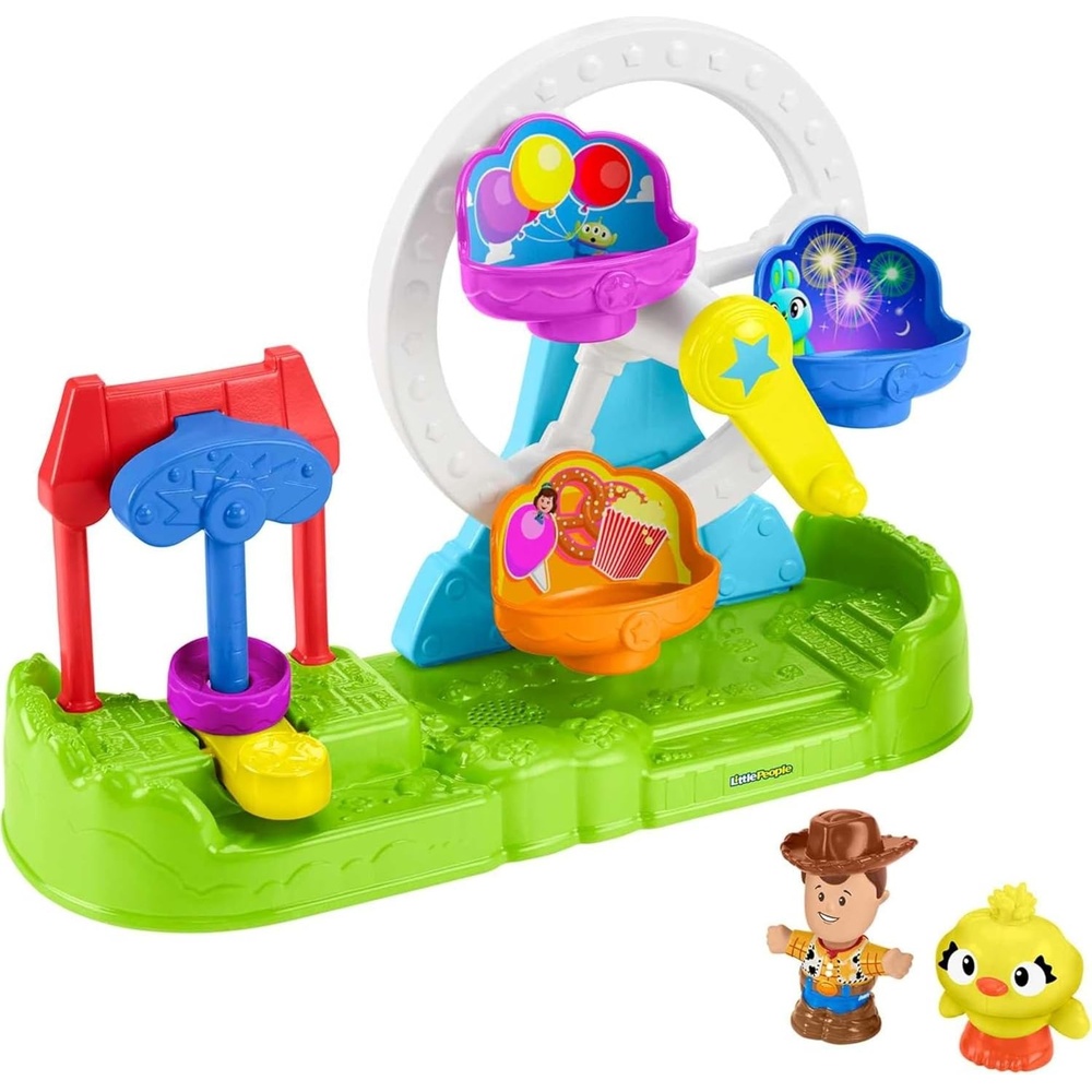 imageFisherPrice Little People Toddler Toys Disney amp Pixar Toy Story Ferris Wheel Playset with Woody amp Ducky Figures for Kids Ages 18 Months Amazon Exclusive