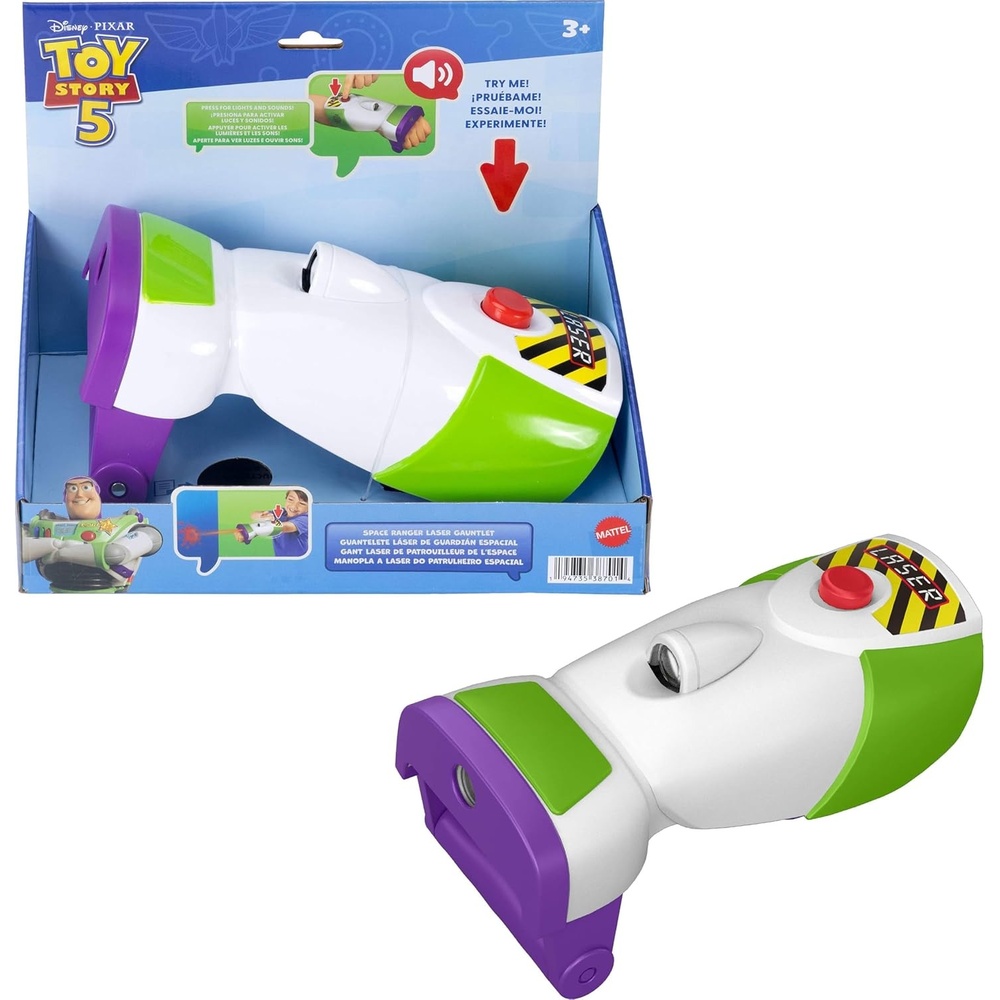imageMattel Disney and Pixar Toy Story 5 Space Ranger Laser Gauntlet Buzz Lightyear Roleplay Item with Lights Vibrations 35 Sounds and Phrases