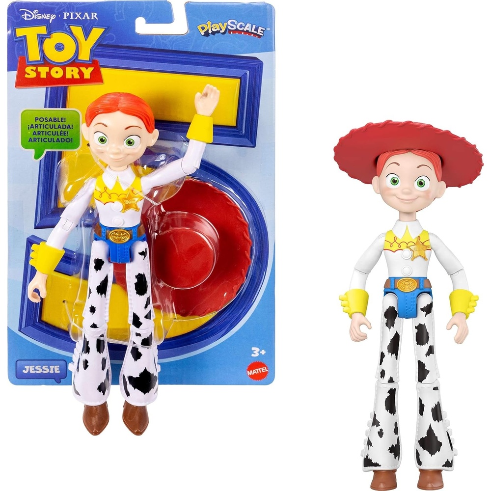 imageMattel Disney and Pixar Toy Story Action Figures 7 Inch Playscale Key Characters 8 Plus Posable Joints with Movie Accurate Design