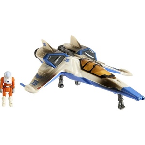 Mattel Disney Pixar Lightyear Hyperspeed Series Mini Action Figure & Toy Vehicle Set, Buzz Lightyear & XL-15 Spaceship