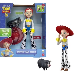 Mattel Disney and Pixar Toy Story 5 Critter Talk Jessie, 12 Inch Posable Action Figure Toy & Jimmy Dean, 35 Plus Movie Sounds & Phrases