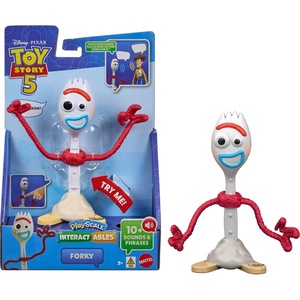 Mattel Disney and Pixar Toy Story 5 Interactables Figure, Lilypad 6 Inch Playscale, Movie Phrases & Converses with Other Characters in Line(Forky)