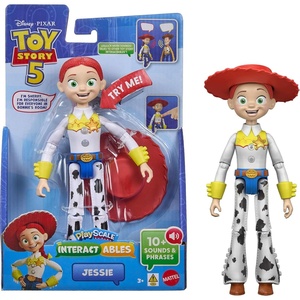 Mattel Disney and Pixar Toy Story 5 Interactables Figure, Lilypad 6 Inch Playscale, Movie Phrases & Converses with Other Characters in Line(Jessie)