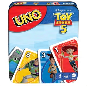 Mattel Games UNO Disney and Pixar Toy Story 5 Card Game with Movie-Inspired Deck for Kid & Family Nights, Parties, Travel & Camping