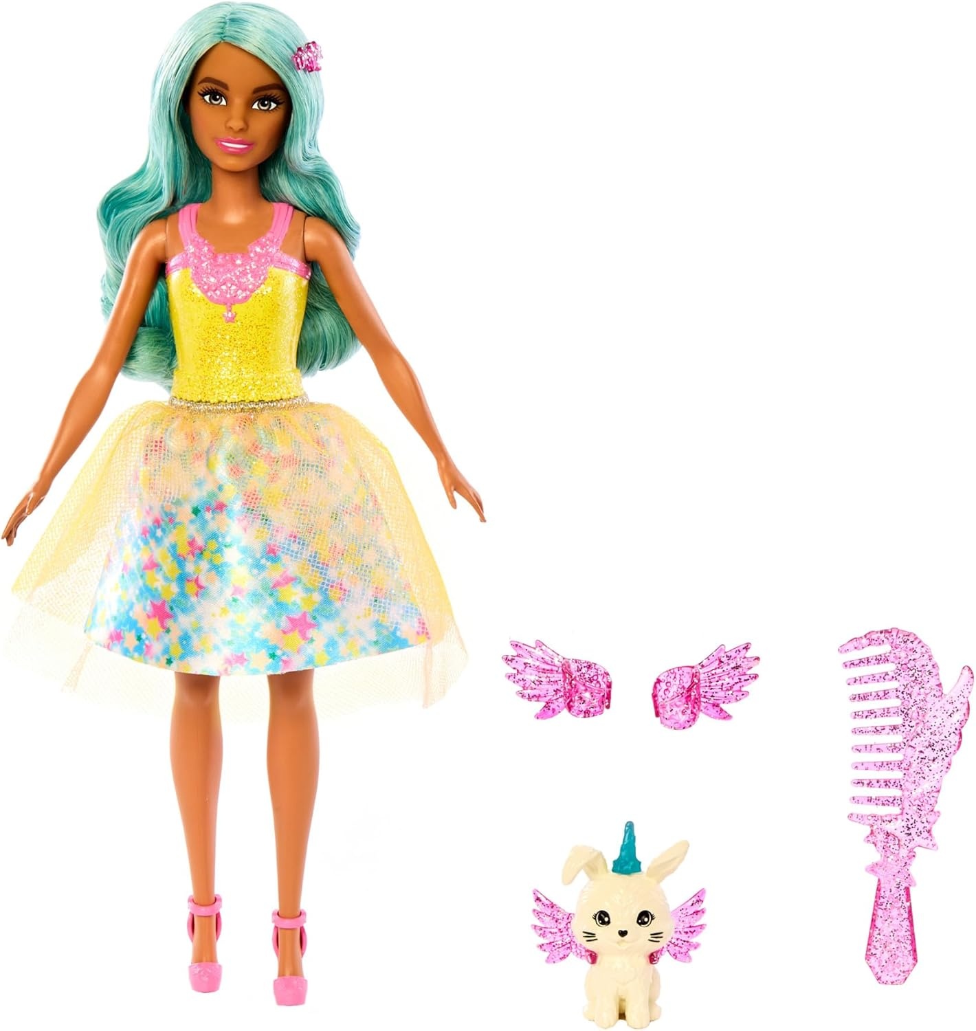 imageBarbie A Touch of Magic Doll amp Accessories Set Teresa Fashion Doll with Fantasy Outfit Pet Leash amp Styling Pieces
