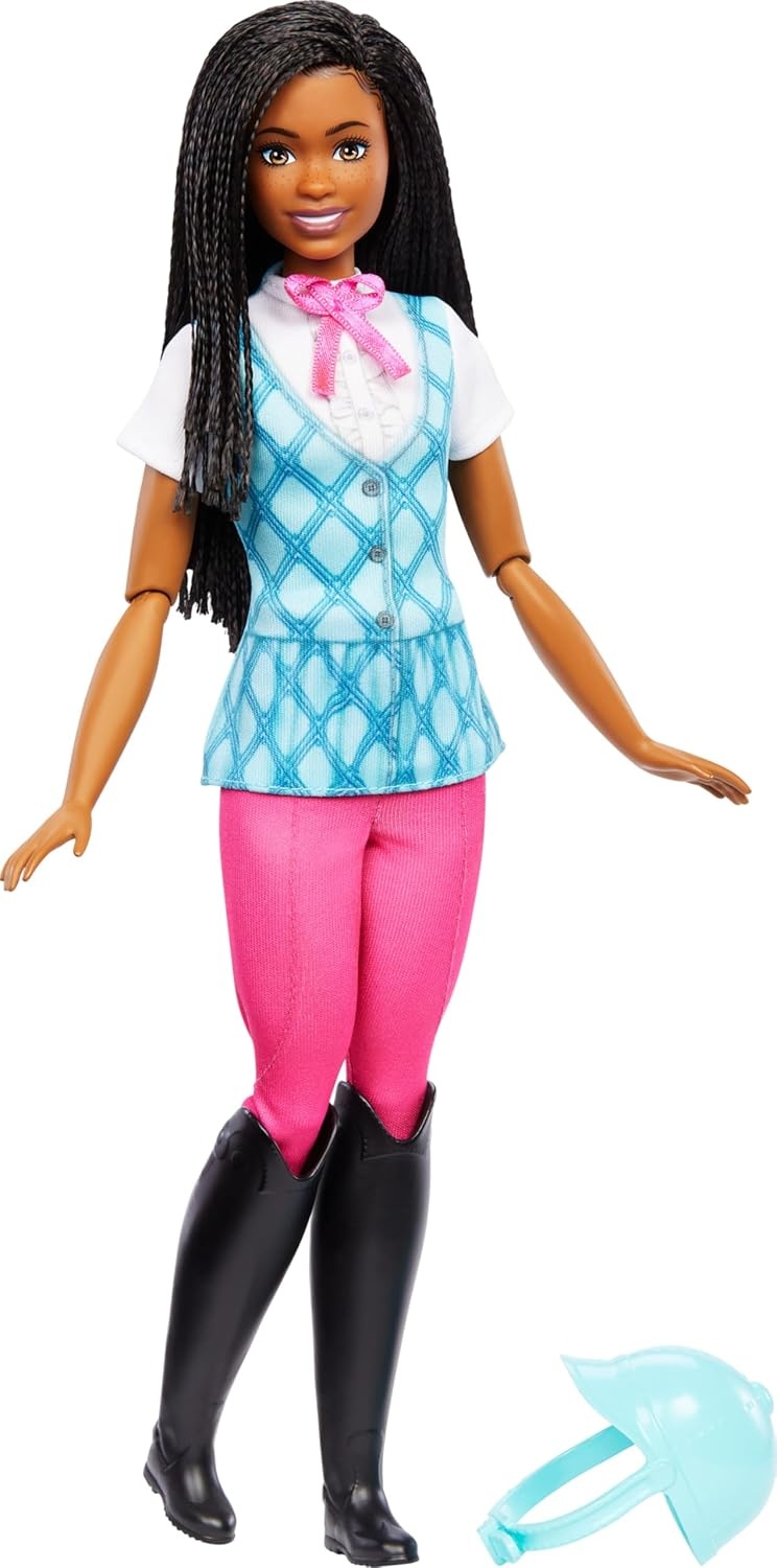 imageBarbie Brooklyn Doll amp Accessories from Barbie Mysteries The Great Horse Chase Includes Fashion Doll Removable Riding Outfit amp HelmetBrooklyn