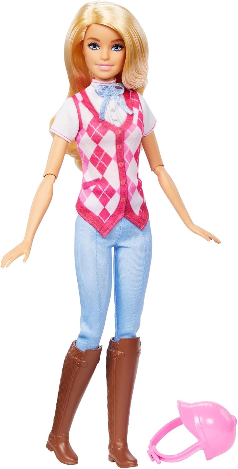 imageBarbie Brooklyn Doll amp Accessories from Barbie Mysteries The Great Horse Chase Includes Fashion Doll Removable Riding Outfit amp HelmetMalibu