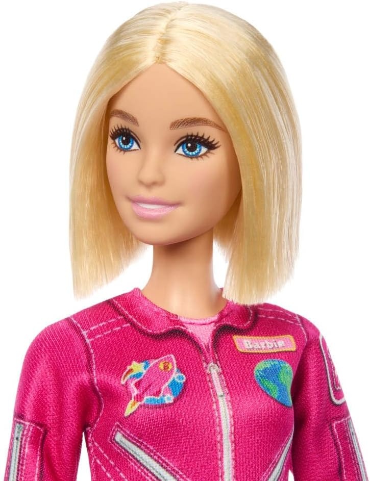 imageBarbie Careers Astronaut Fashion Doll Wearing Removable Look with Pink Spacesuit amp Shoes Plus Helmet Accessory 2026 Career of the Year