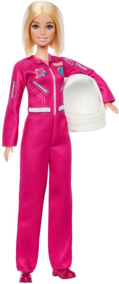 imageBarbie Careers Astronaut Fashion Doll Wearing Removable Look with Pink Spacesuit amp Shoes Plus Helmet Accessory 2026 Career of the Year
