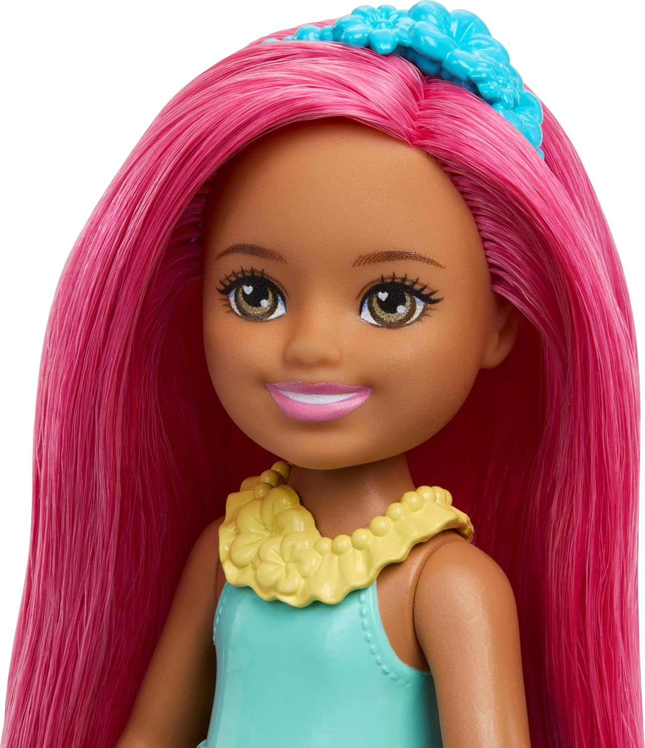 imageBarbie Chelsea Royal Small Doll 6Inch with Pink Hair Wearing Removable Skirt Shoes amp Hair Accessory 6inch Toy