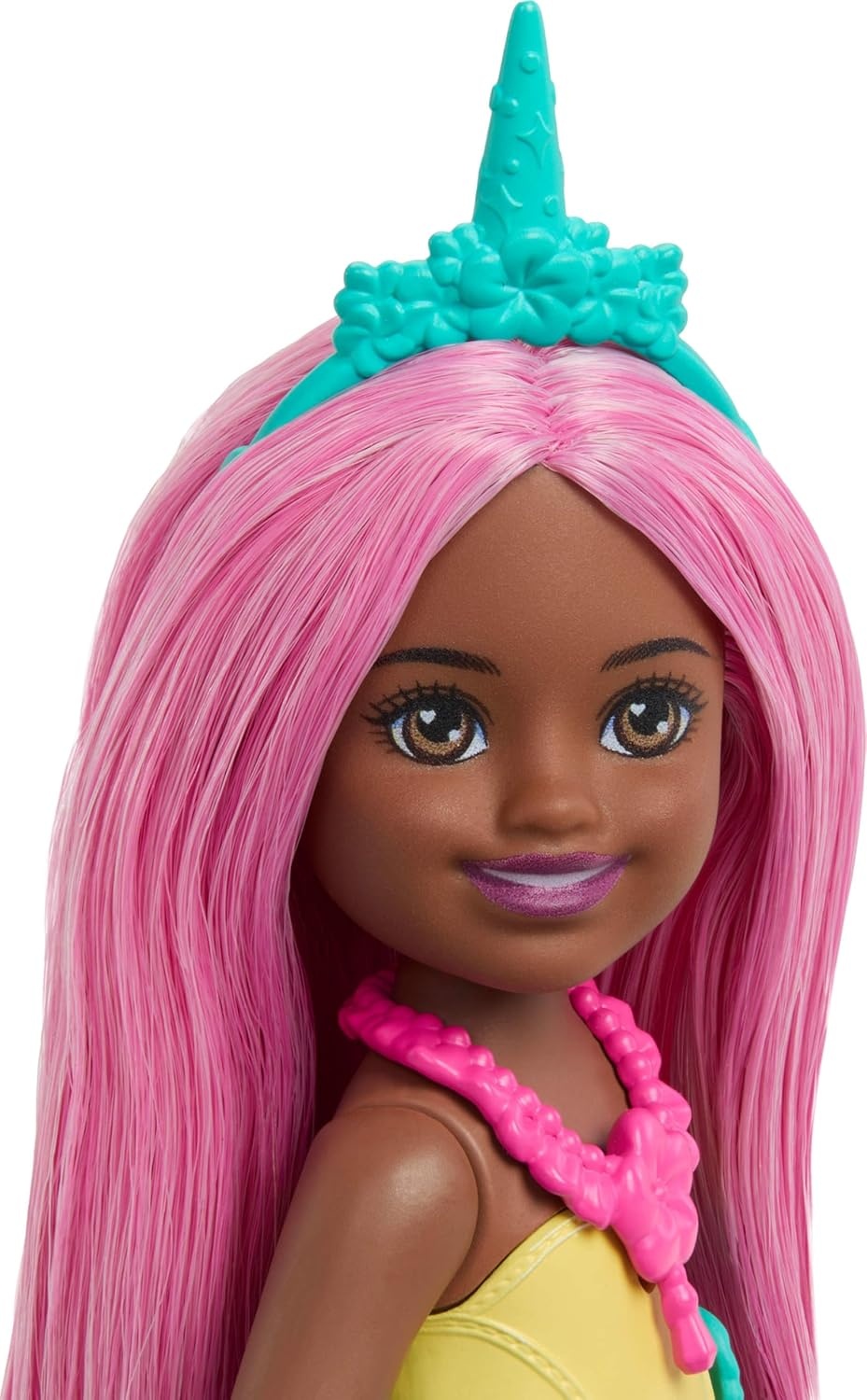 imageBarbie Chelsea Unicorn Small Doll 6Inch with Purple Hair Wearing Removable Tail Shoes amp Hair Accessory 6inch ToyPink Hair