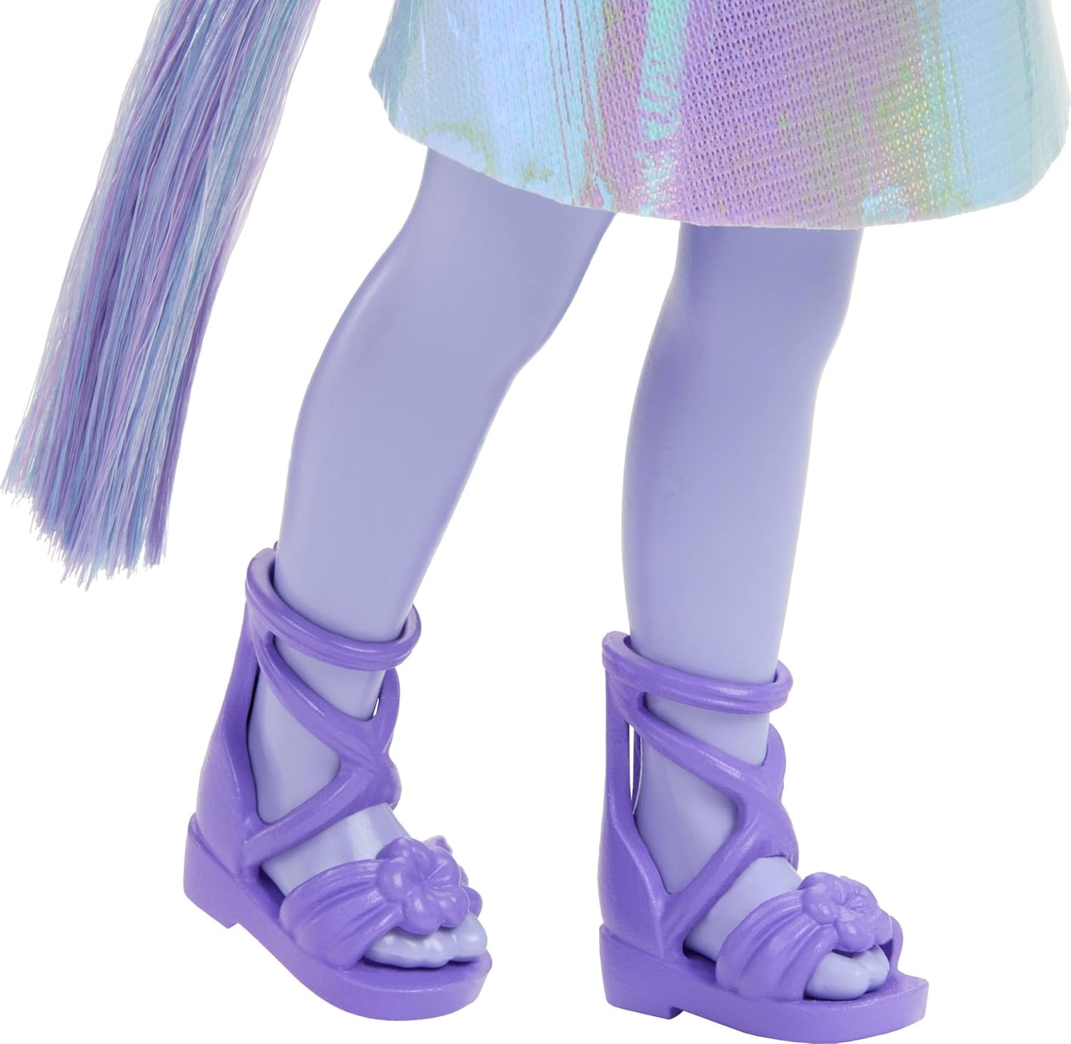 imageBarbie Chelsea Unicorn Small Doll 6Inch with Purple Hair Wearing Removable Tail Shoes amp Hair Accessory 6inch ToyPurple Hair