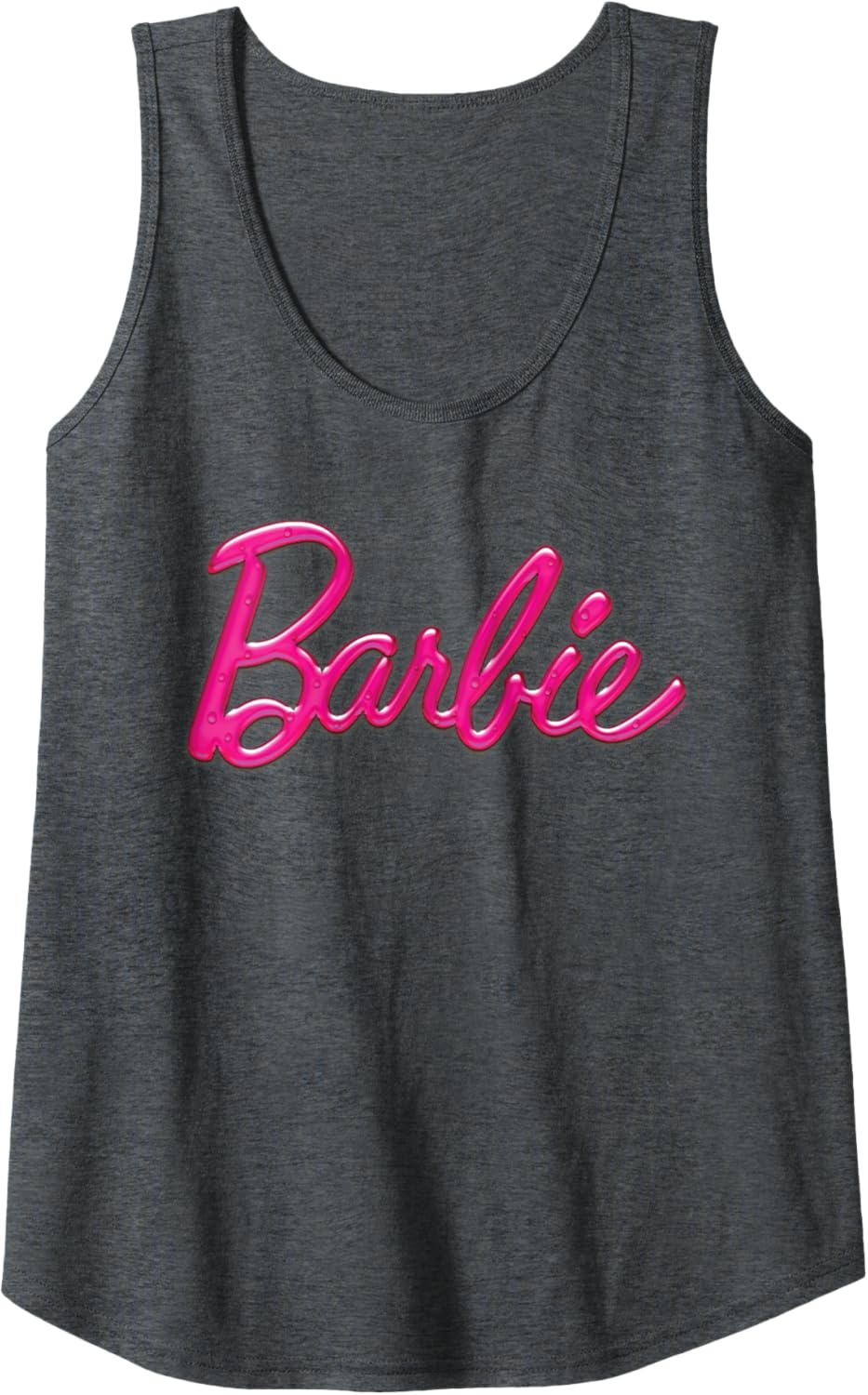 imageBarbie Classic Logo Tank TopDark Heather Grey