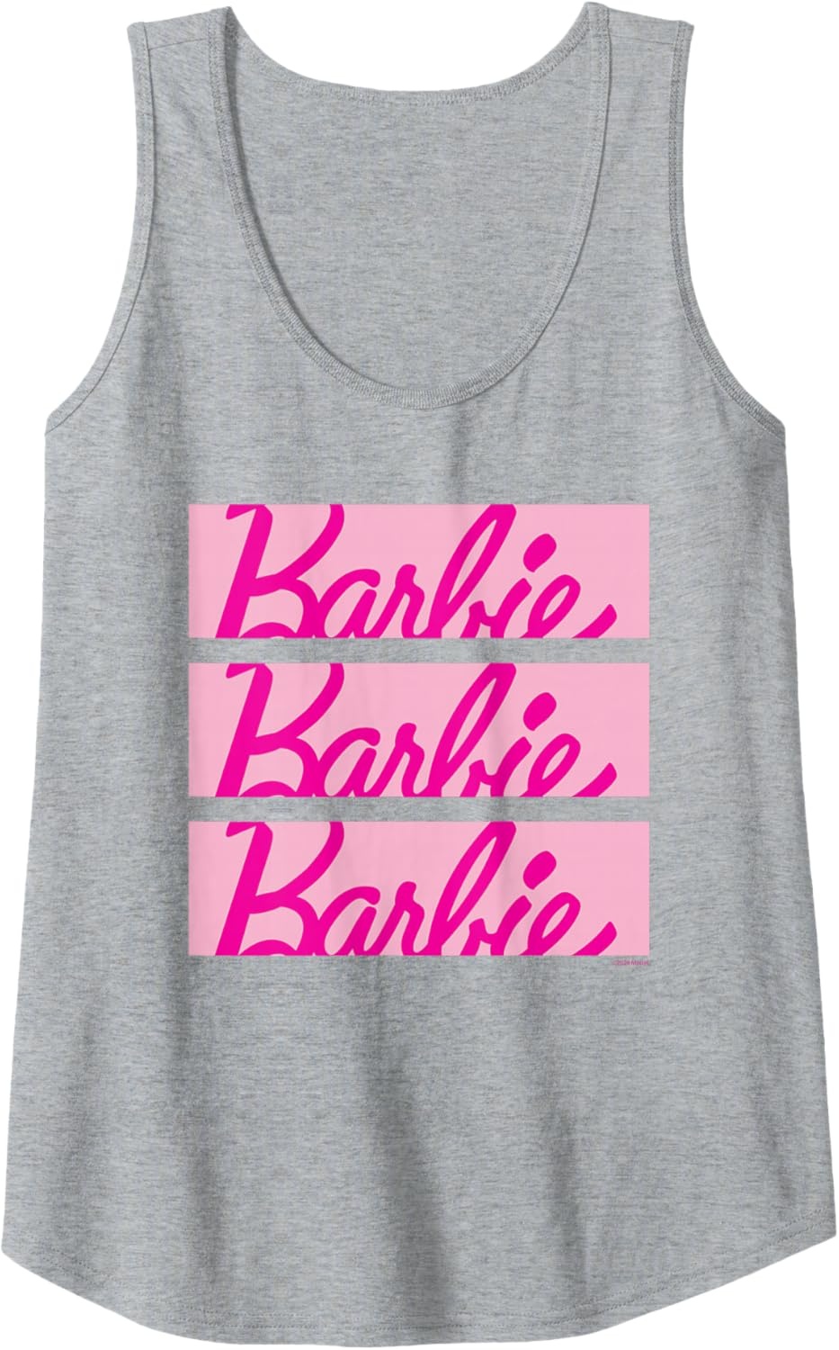 imageBarbie Classic Multi Logo Tank TopHeather Grey