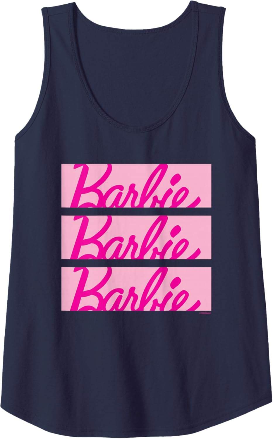 imageBarbie Classic Multi Logo Tank TopNavy Blue