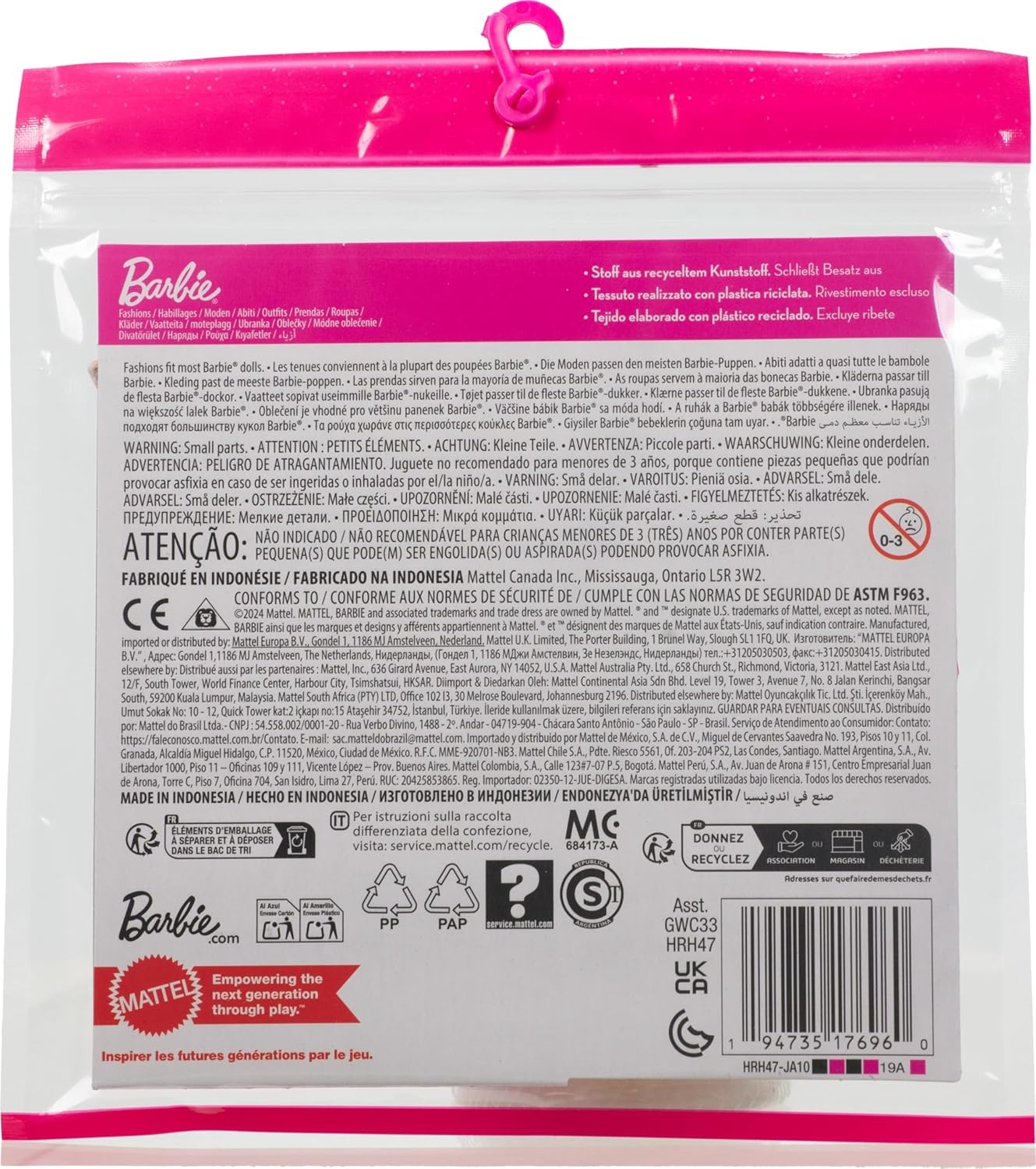 imageBarbie Clothes Set Fashion amp Accessory Pack for Barbie amp Ken Dolls with 2 Complete Looks CherryInspired Theme