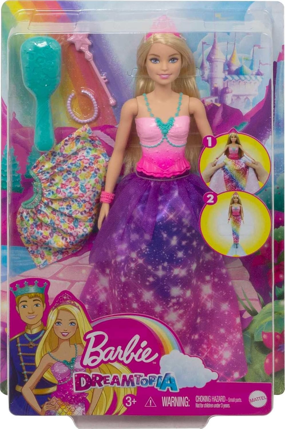 imageBarbie Club Chelsea DressUp Doll 6inch Brunette in Cake Costume with Pet and Accessories for 3 to 7 Year OldsMulticolor