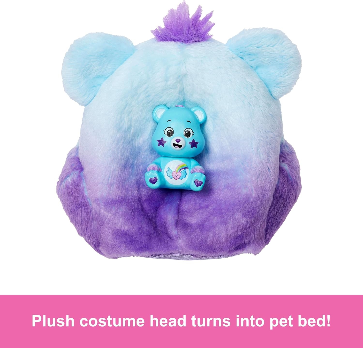 imageBarbie Cutie Reveal Care Bears Doll amp Accessories Series 2 Dream Bright Bear with 10 Surprises Including Color Change amp Mini Bear
