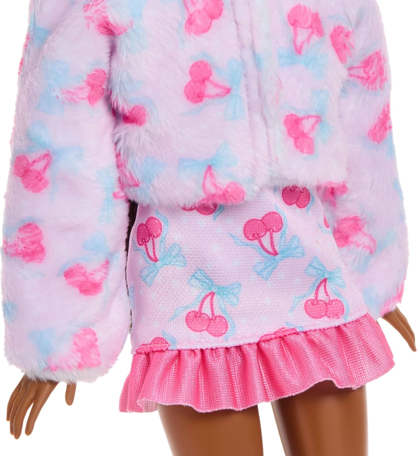 imageBarbie Cutie Reveal Doll amp Accessories Cuddly Series Kitten with 10 Surprises Including Color Change amp Mini PetBunny