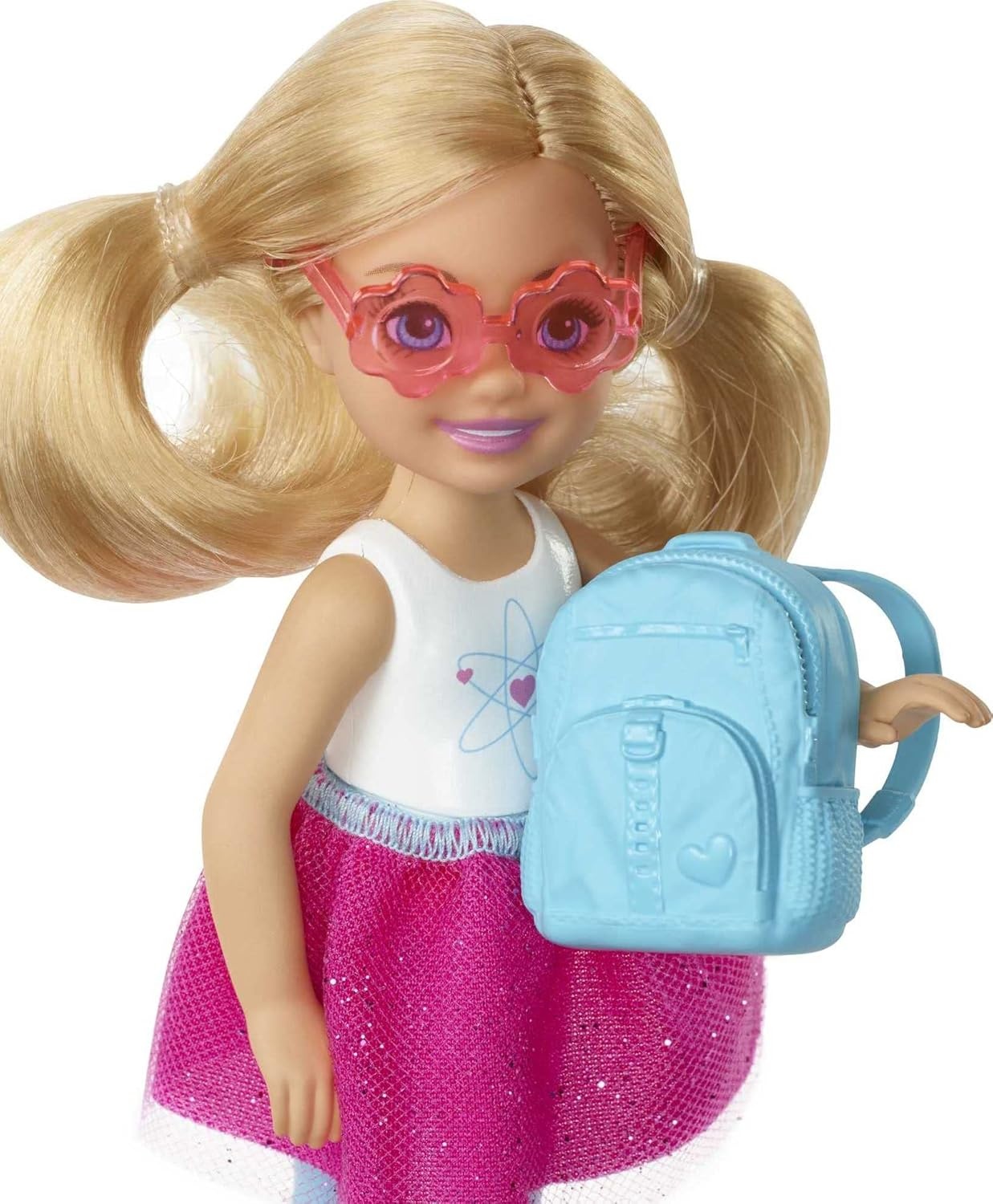 imageBarbie Dreamhouse Adventures Doll amp Accessories Travel Set with Blonde Chelsea Small Doll Puppy Carrier amp Backpack That Opens