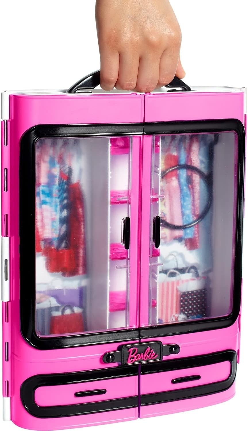 imageBarbie Fashionistas Ultimate Closet Portable Fashion Toy with Clothing Accessories and Hangars for 3 to 8 Year Olds