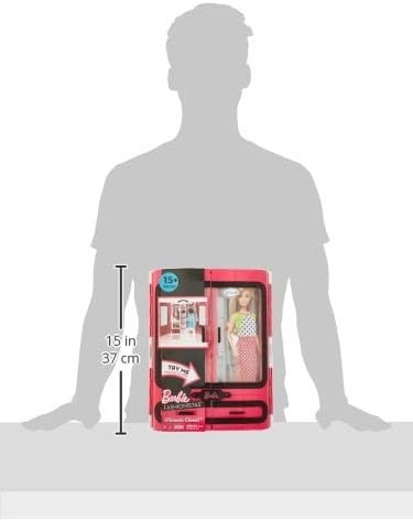 imageBarbie Fashionistas Ultimate Closet Portable Fashion Toy with Clothing Accessories and Hangars for 3 to 8 Year Olds