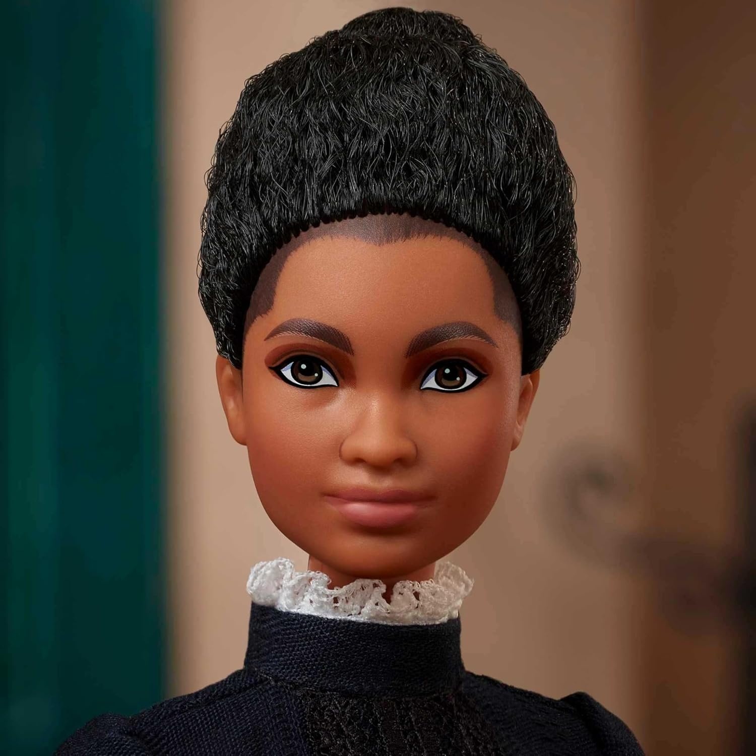 imageBarbie Inspiring Women Doll Ida B Wells Collectible with Blue Dress amp Newspaper Accessory