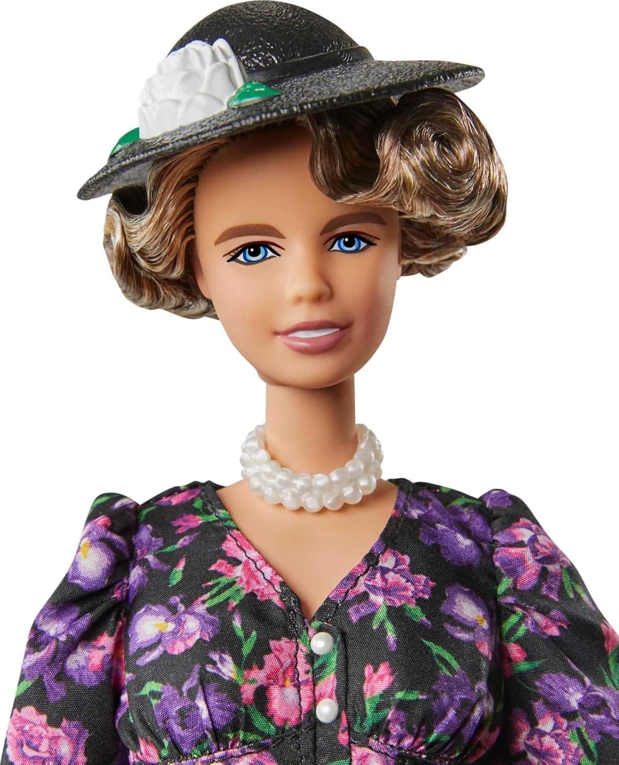 imageBarbie Inspiring Women Eleanor Roosevelt Doll 12inch Wearing Floral Dress with Doll Stand amp Certificate of Authenticity Gift for Kids amp Collectors