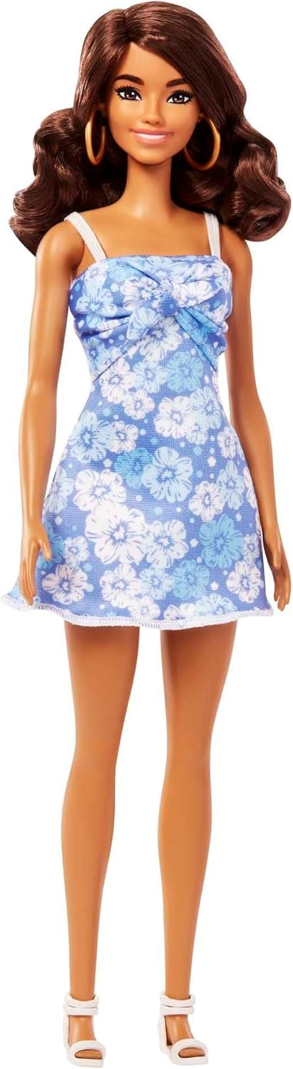 imageBarbie Loves the Ocean Doll with Natural Black Hair Wearing Pineapple Dress amp Accessories Fashion Doll amp Clothes Made from Recycled PlasticsMulticolor