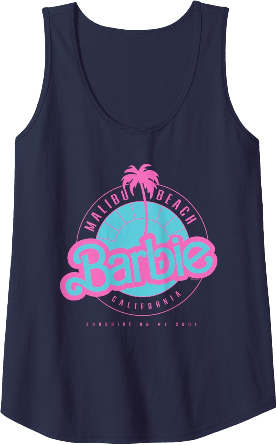 imageBarbie Malibu Beach California Tank TopNavy Blue
