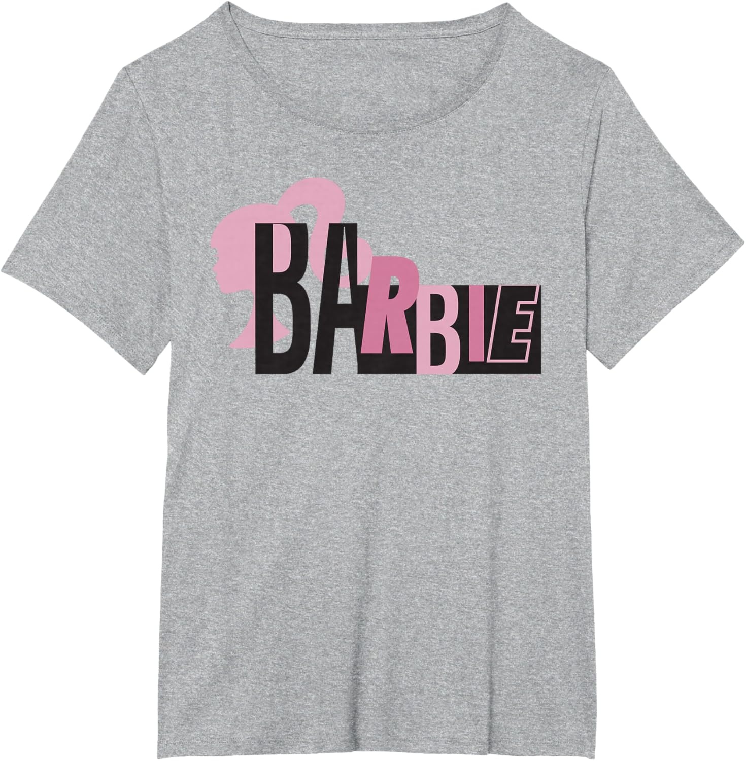imageBarbie Mixed Black and Pink Logo TShirtHeather Grey