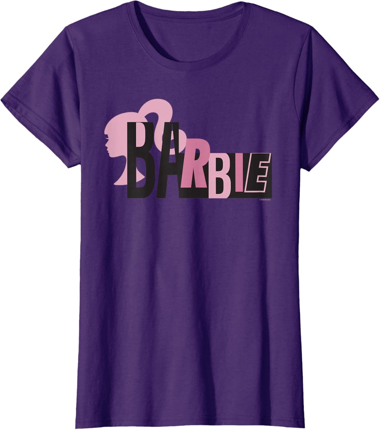imageBarbie Mixed Black and Pink Logo TShirtPurple