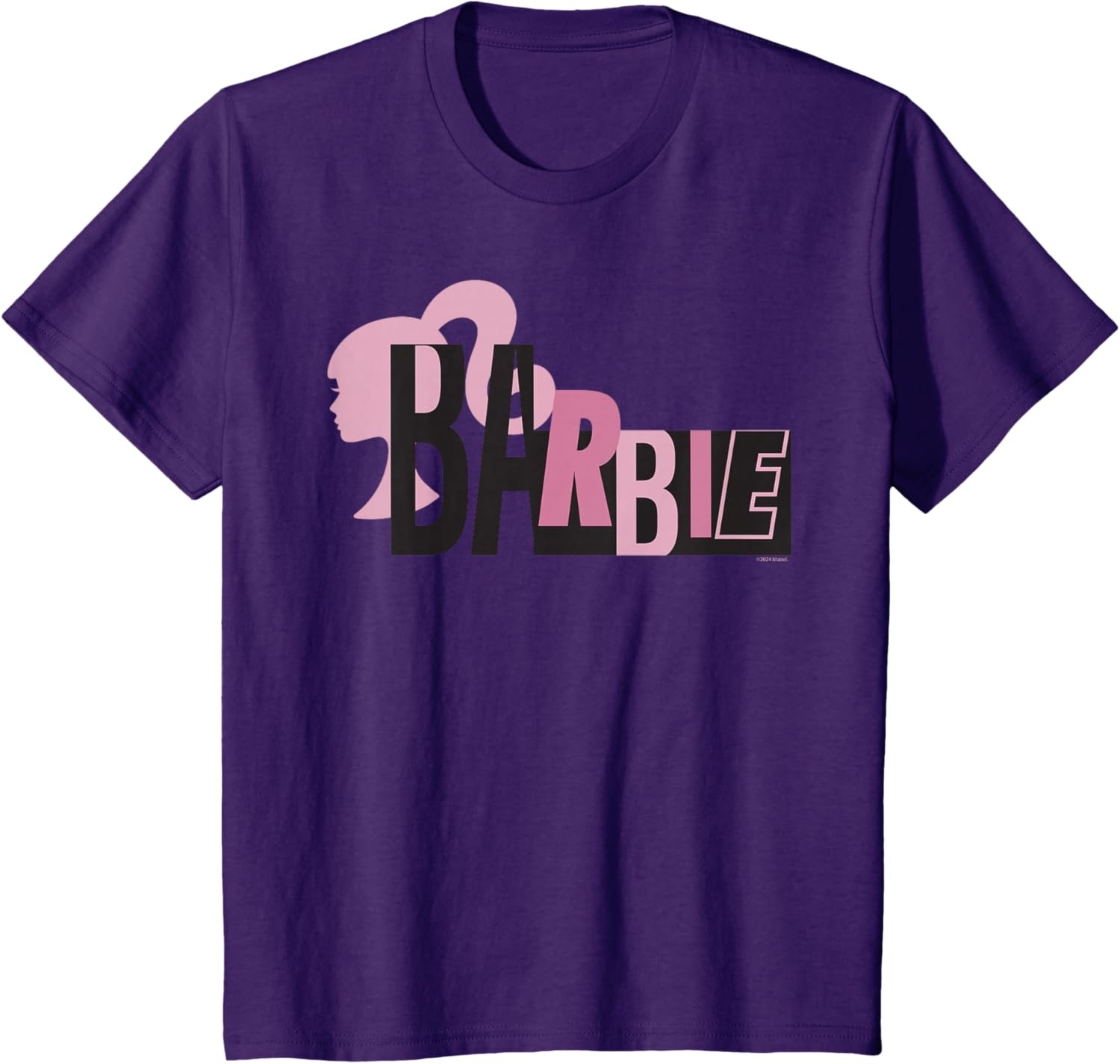 imageBarbie Mixed Black and Pink Logo TShirtPurple