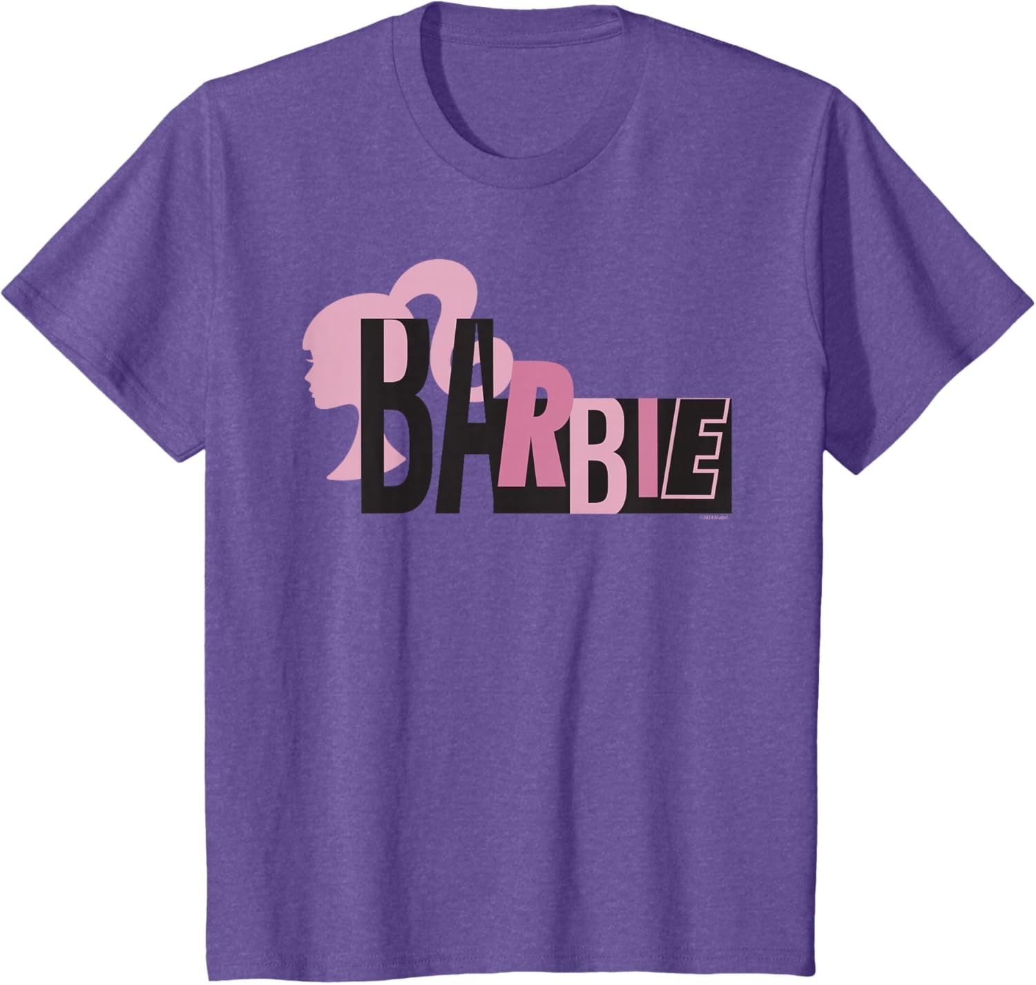 imageBarbie Mixed Black and Pink Logo TShirtPurple Heather