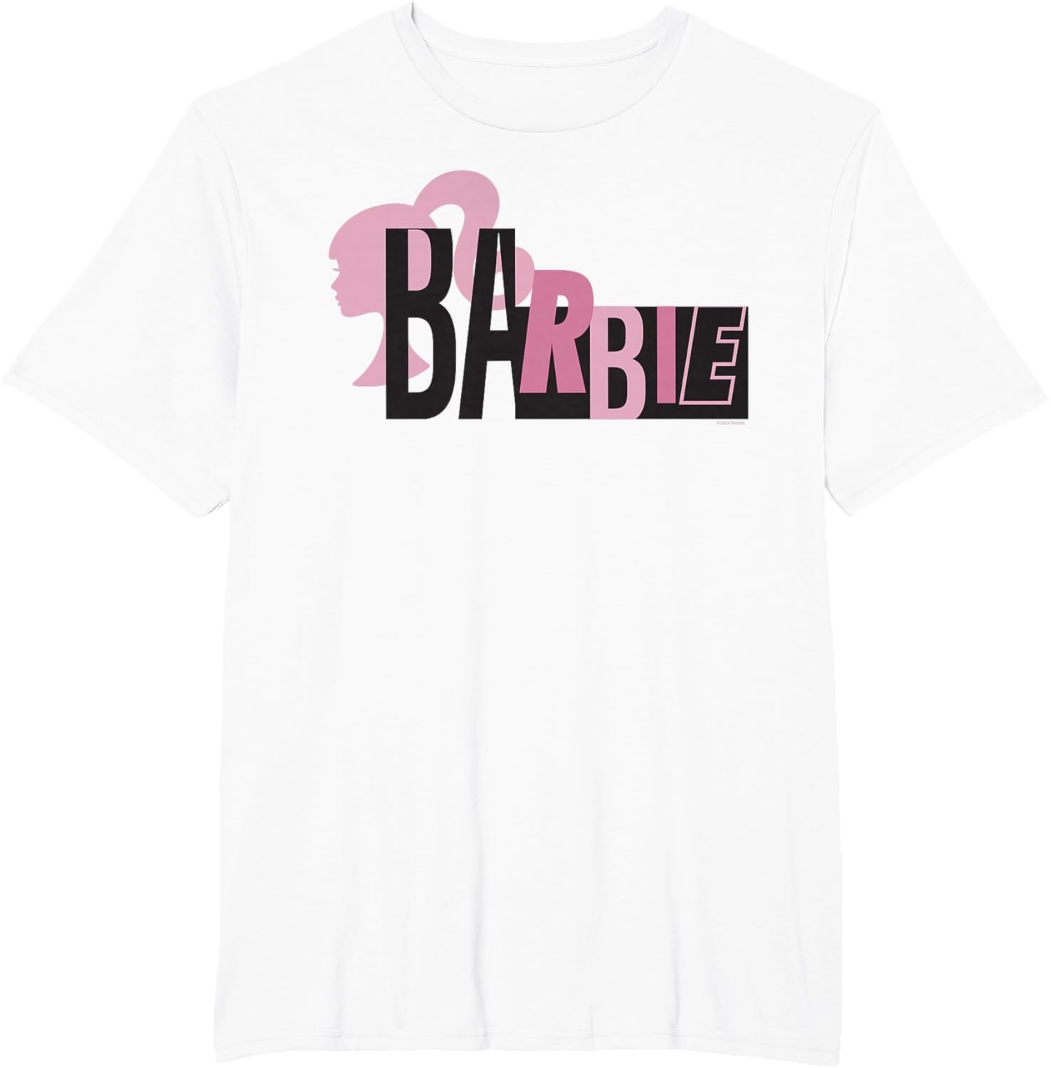 imageBarbie Mixed Black and Pink Logo TShirtWhite