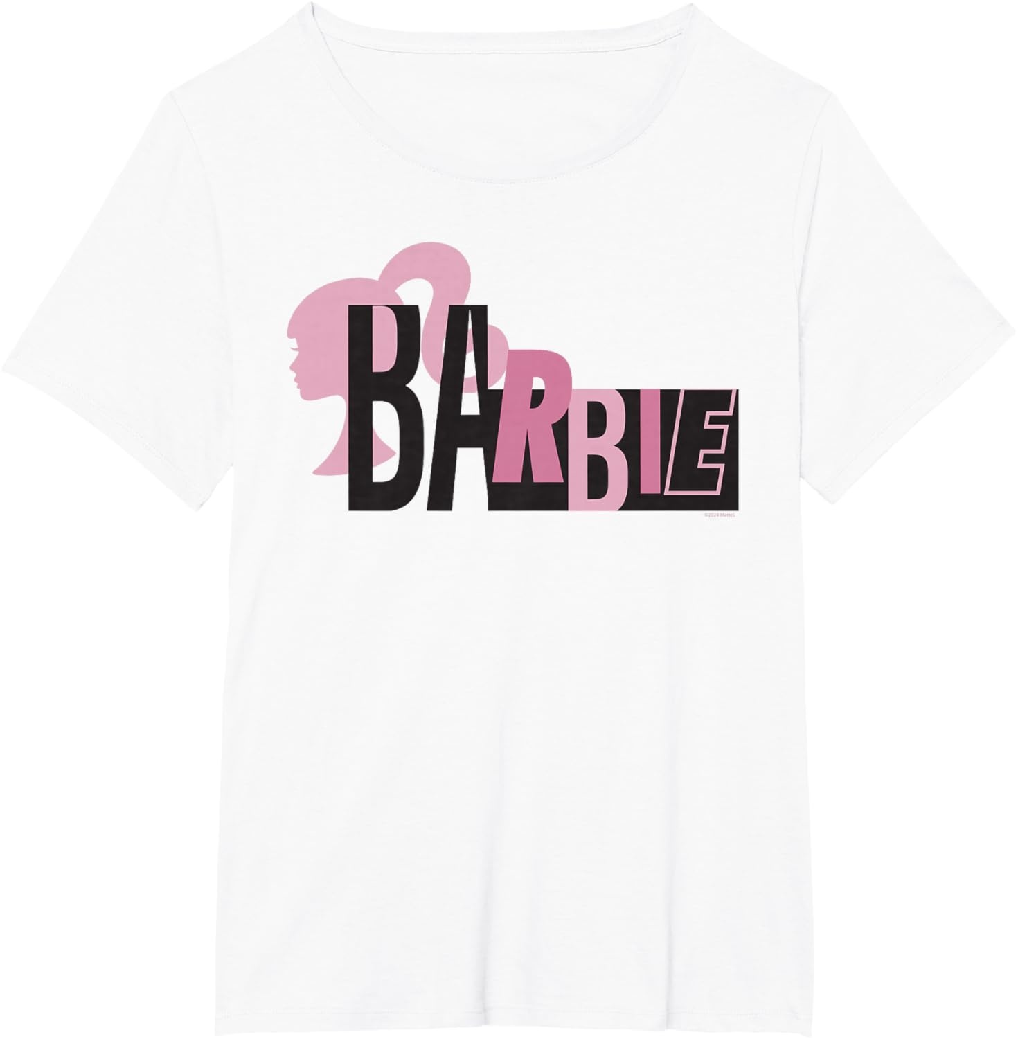imageBarbie Mixed Black and Pink Logo TShirtWhite