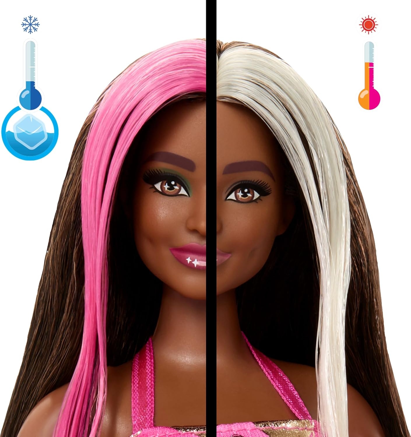 imageBarbie Party Unboxed Doll amp Accessories Pet Birthday Series Shimmerin Hearts Set with 10 Surprises Including Color Change amp CakeDecorating Activity