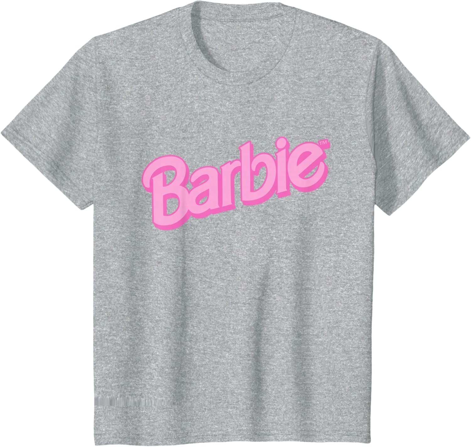 imageBarbie Pink Logo TShirtHeather Grey