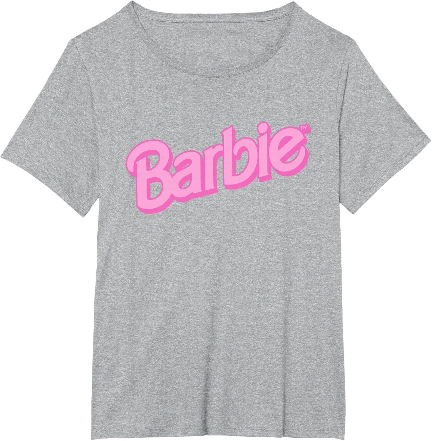 imageBarbie Pink Logo TShirtHeather Grey