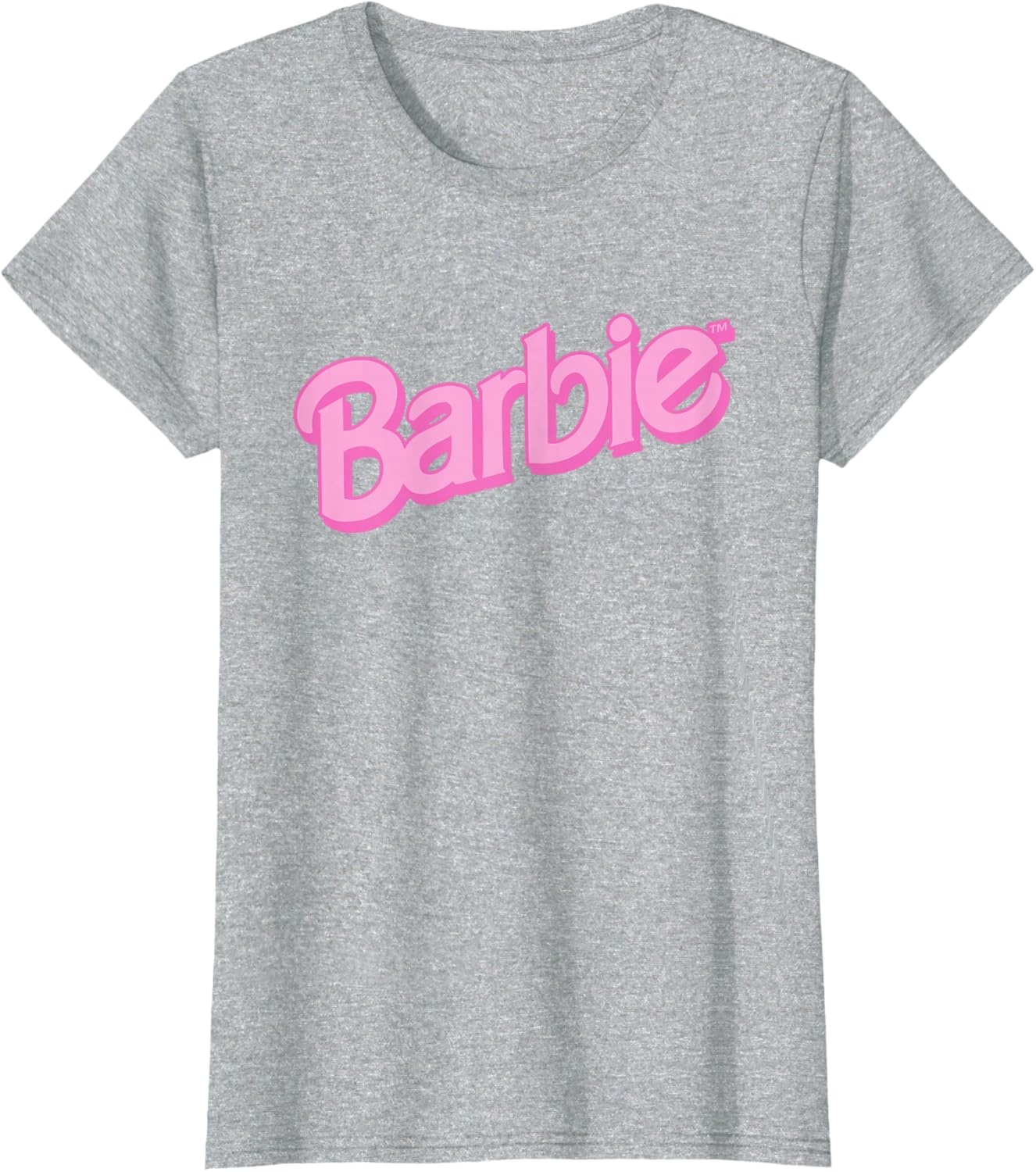 imageBarbie Pink Logo TShirtHeather Grey