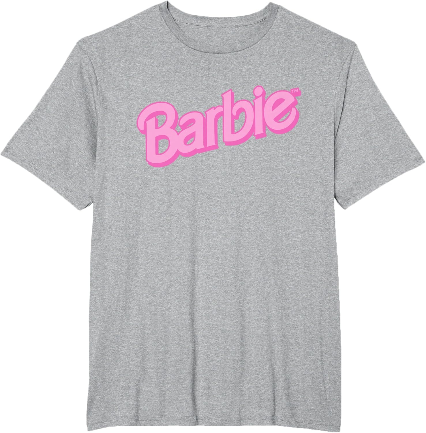 imageBarbie Pink Logo TShirtHeather Grey