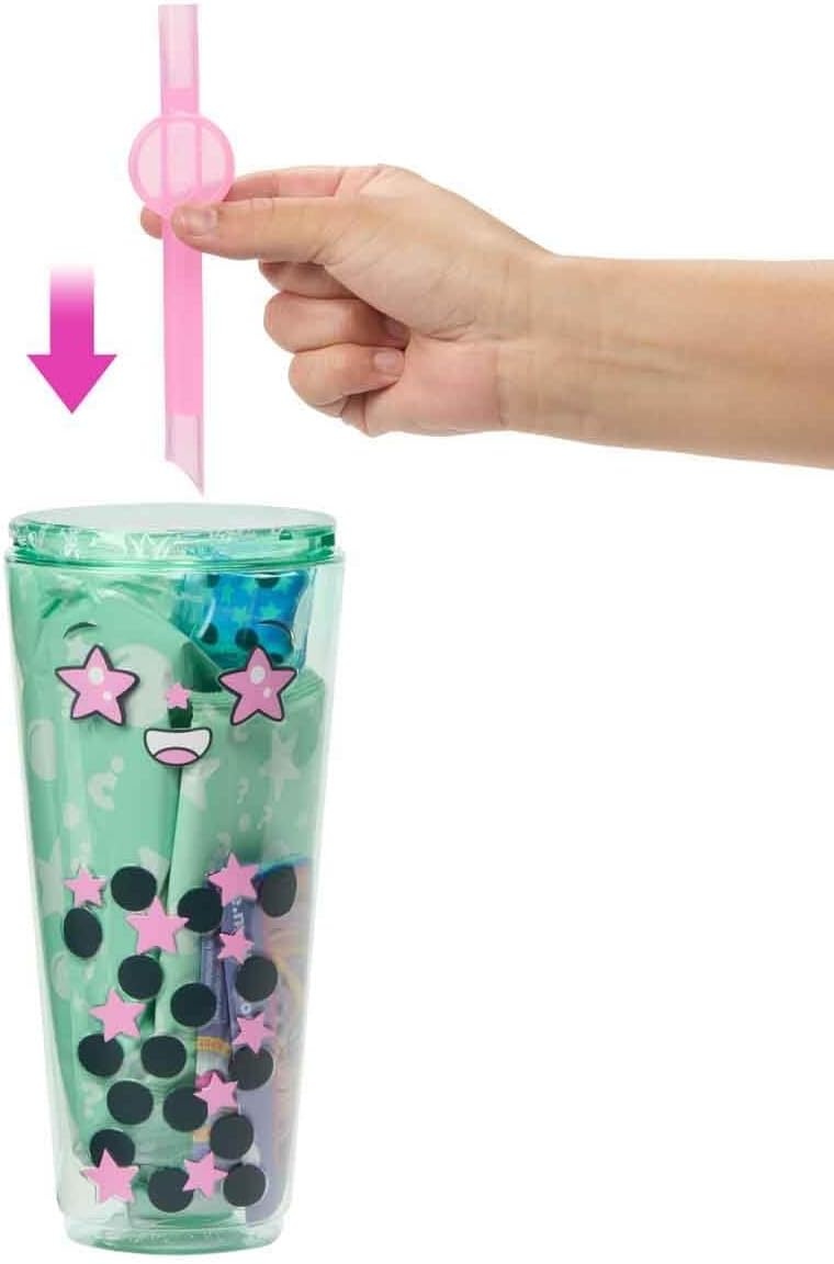 imageBarbie Pop Reveal Bubble Tea Series Doll amp Accessories with Pet 8 Surprises Include Color Change Cup with Storage Styles May VaryGreen Tea