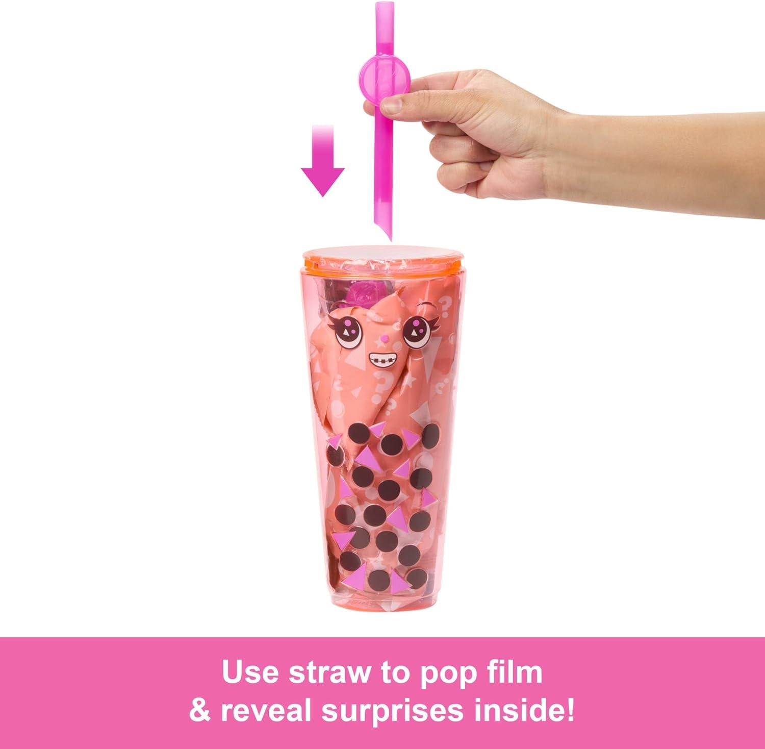 imageBarbie Pop Reveal Bubble Tea Series Doll amp Accessories with Pet 8 Surprises Include Color Change Cup with Storage Styles May VaryMango Mochi
