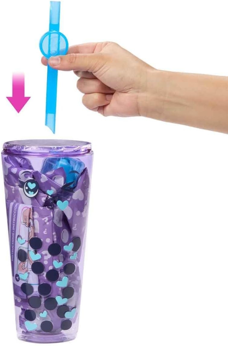 imageBarbie Pop Reveal Bubble Tea Series Doll amp Accessories with Pet 8 Surprises Include Color Change Cup with Storage Styles May VaryTaro Milk